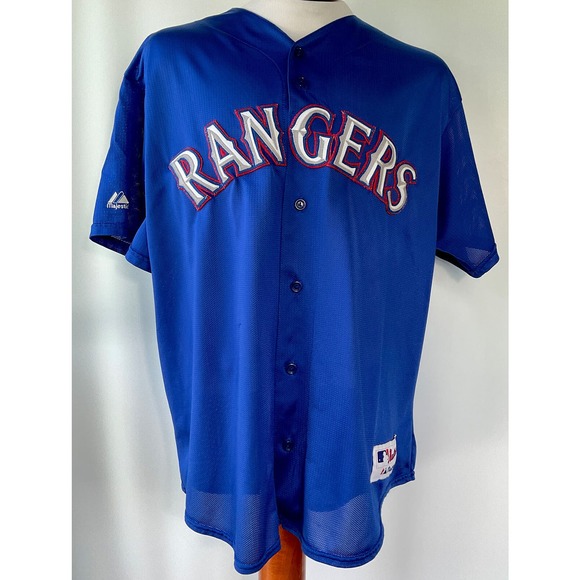Majestic Authentic ￼Texas Rangers Batting Practice Stitched Jersey Size XL - Picture 1 of 8